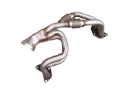 Catalytic converter welding manifold   catalytic converter housing semi-finished product